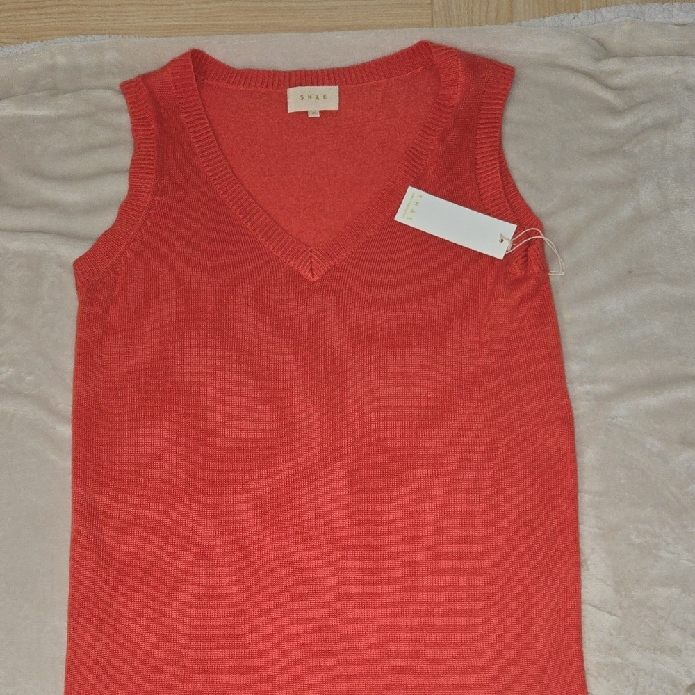 SHAE Red Sleeveless Knit Tank Top Dress SKU22